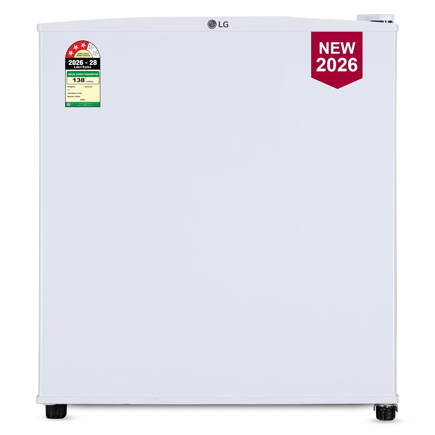 LG 43 L 3 Star Direct Cool Minibar Single Door Refrigerator (GLD0536VRSW, Super White)