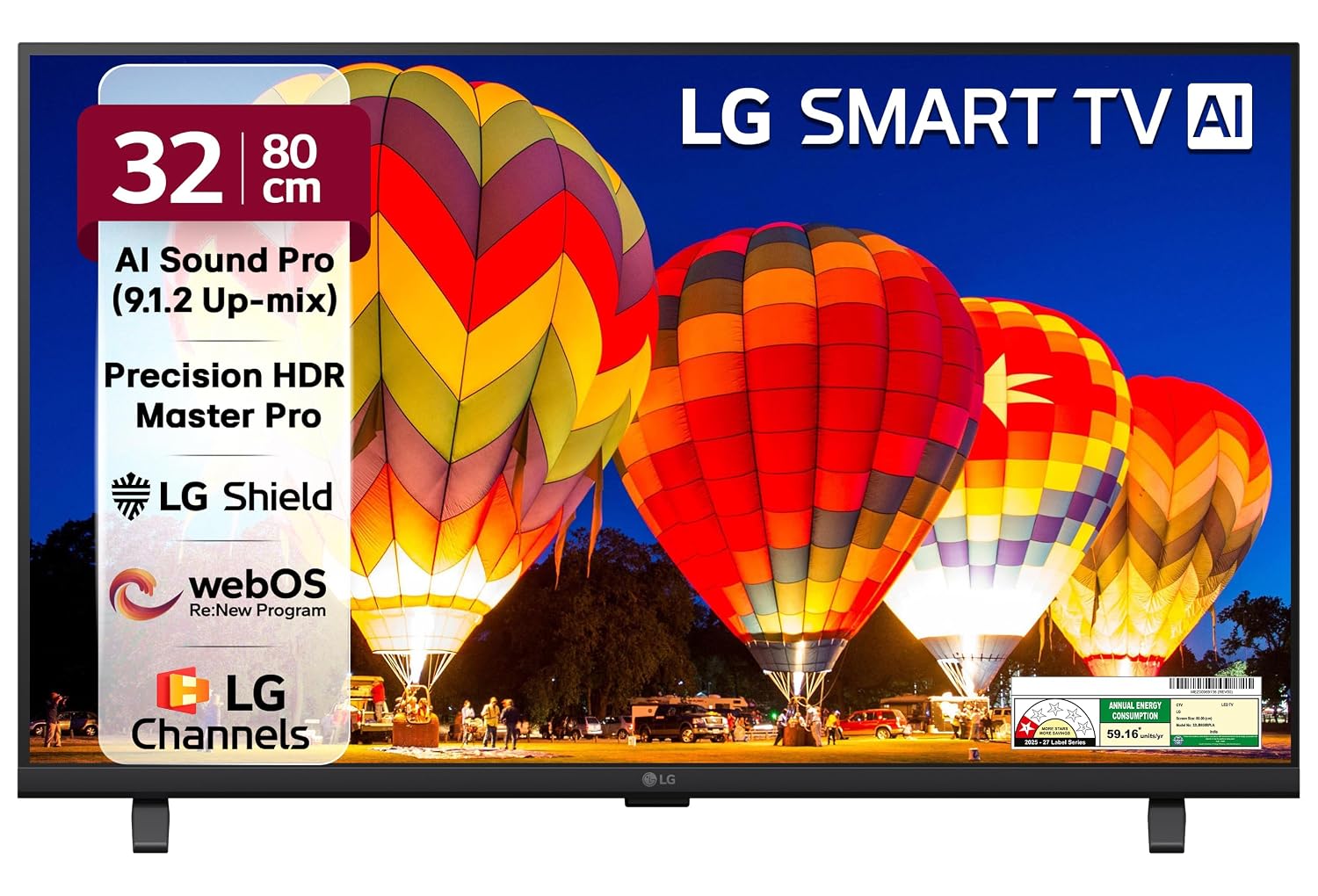 LG 80 cms (32 inches) LB650 AI Series HD Smart webOS VA LED TV 32LB650BPLA 2026