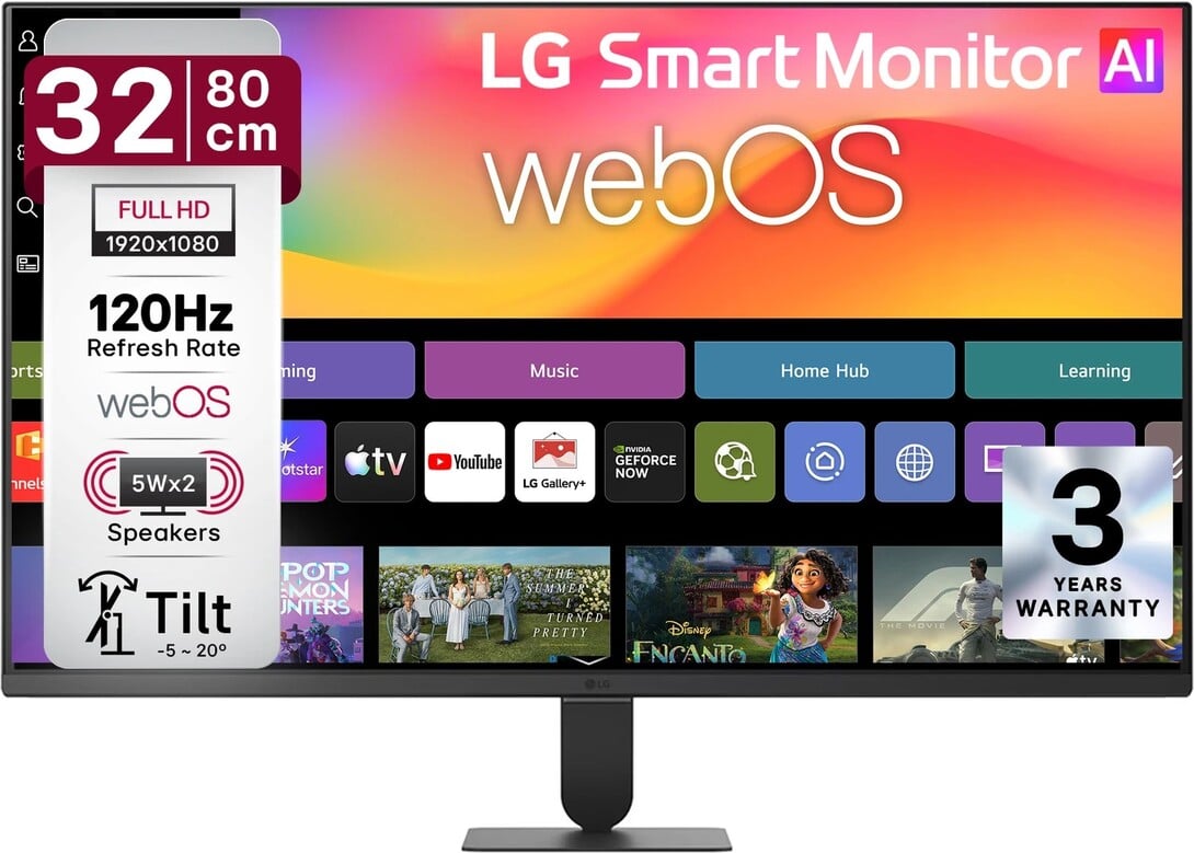 LG Smart AI 81.28 cm (32 inch) Full HD VA Panel Monitor (user specific)