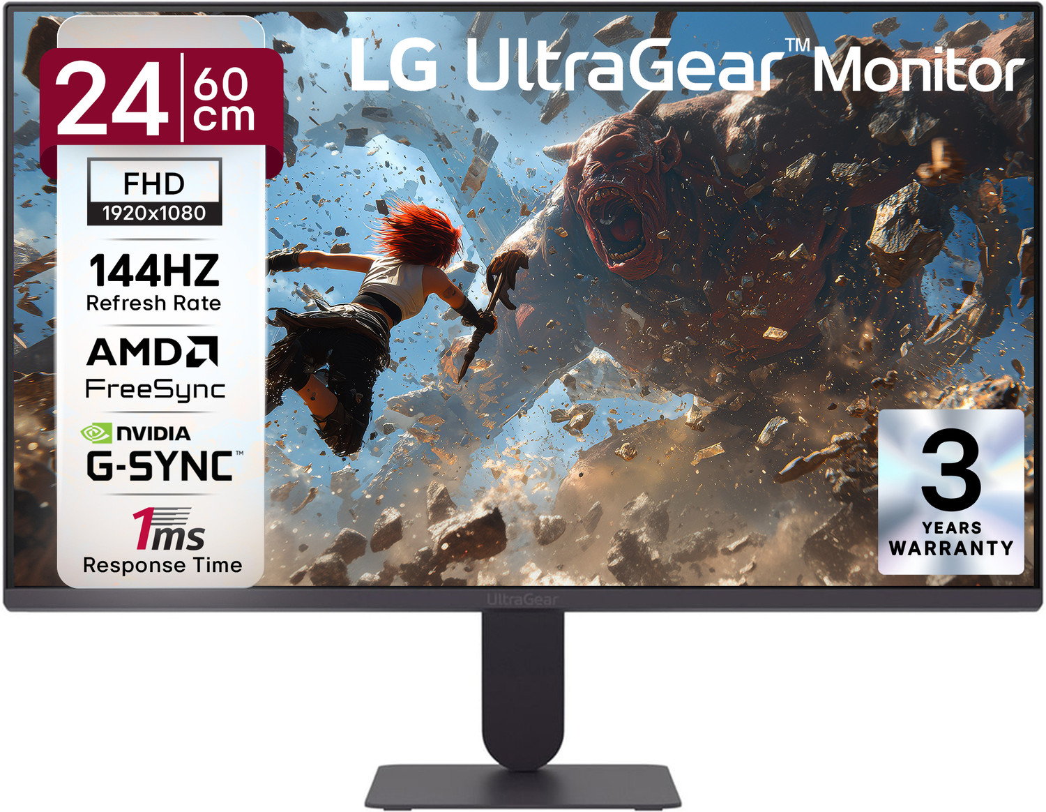 LG UltraGear 68.58 cm (27 inch) Full HD IPS Panel Gaming Monitor