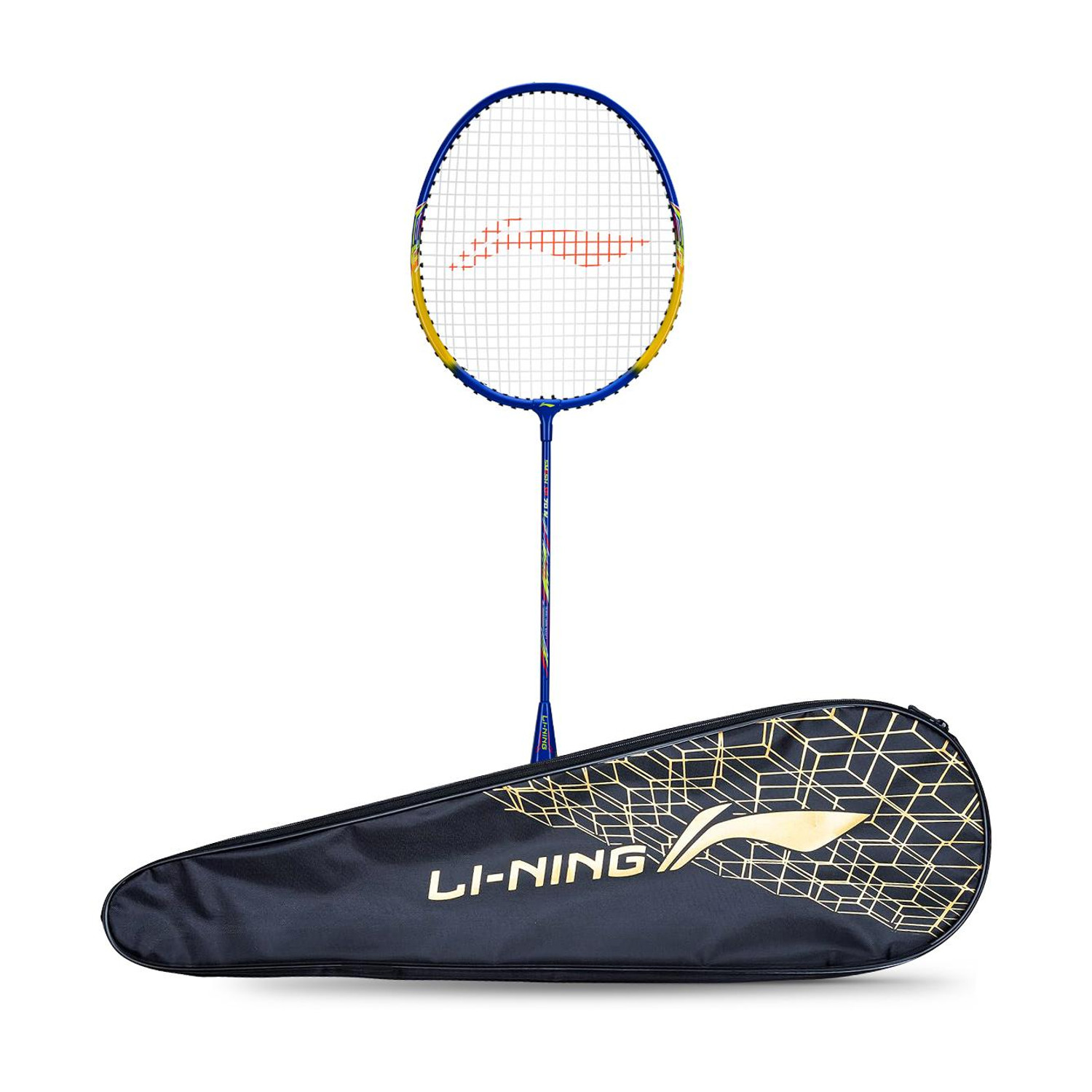 LI-NING Smash XP 70 IV Badminton Racket (Set of 1 + 1 Full Cover) (Strung, Black/Gold) Multicolor Strung Badminton Racqu
