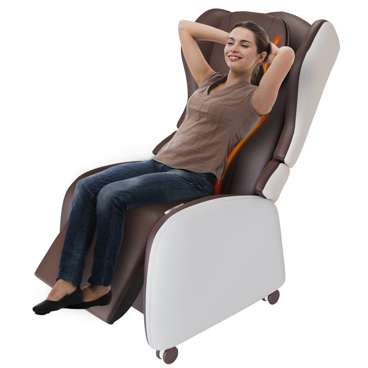 Lifelong LLM567 Fully Body Foldable Chair Massager with Recliner and Powerful 3D Back, Leg and Foot Rollers for Massage