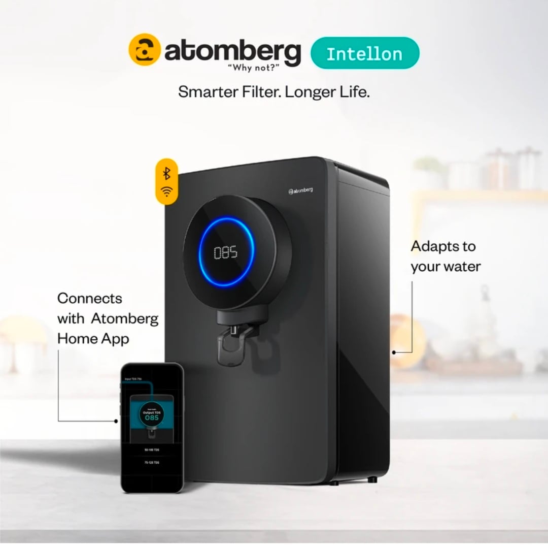 (liveshop) Flipkart - Atomberg Intellon 8 L RO + UV + UF + Alkaline Water Purifier | Extra 5% off on liveshop