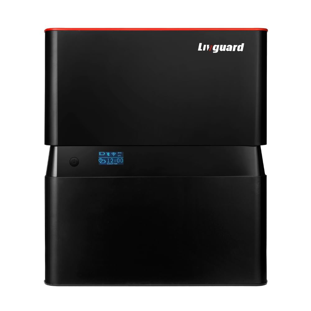 Livguard Lithium-X - 1250VA Pure Sine Wave Inverter with 100Ah Li-ion Battery| Wall-Mount |LCD Display | 5 Years Warrant