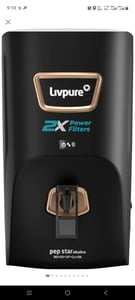 LIVPURE-PEP-STAR-ALKALINE 2X Power Filter No Filter Cost for 2 Year 7 L RO + UV + UF + Copper + Alkaline Water Purifier