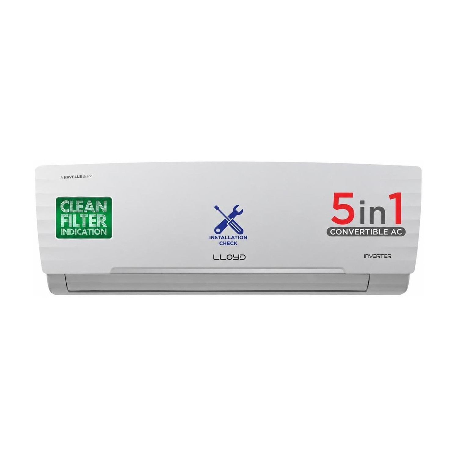 Lloyd 1.5 Ton 5 Star Split Inverter AC (GLS1815KWGGW, White)