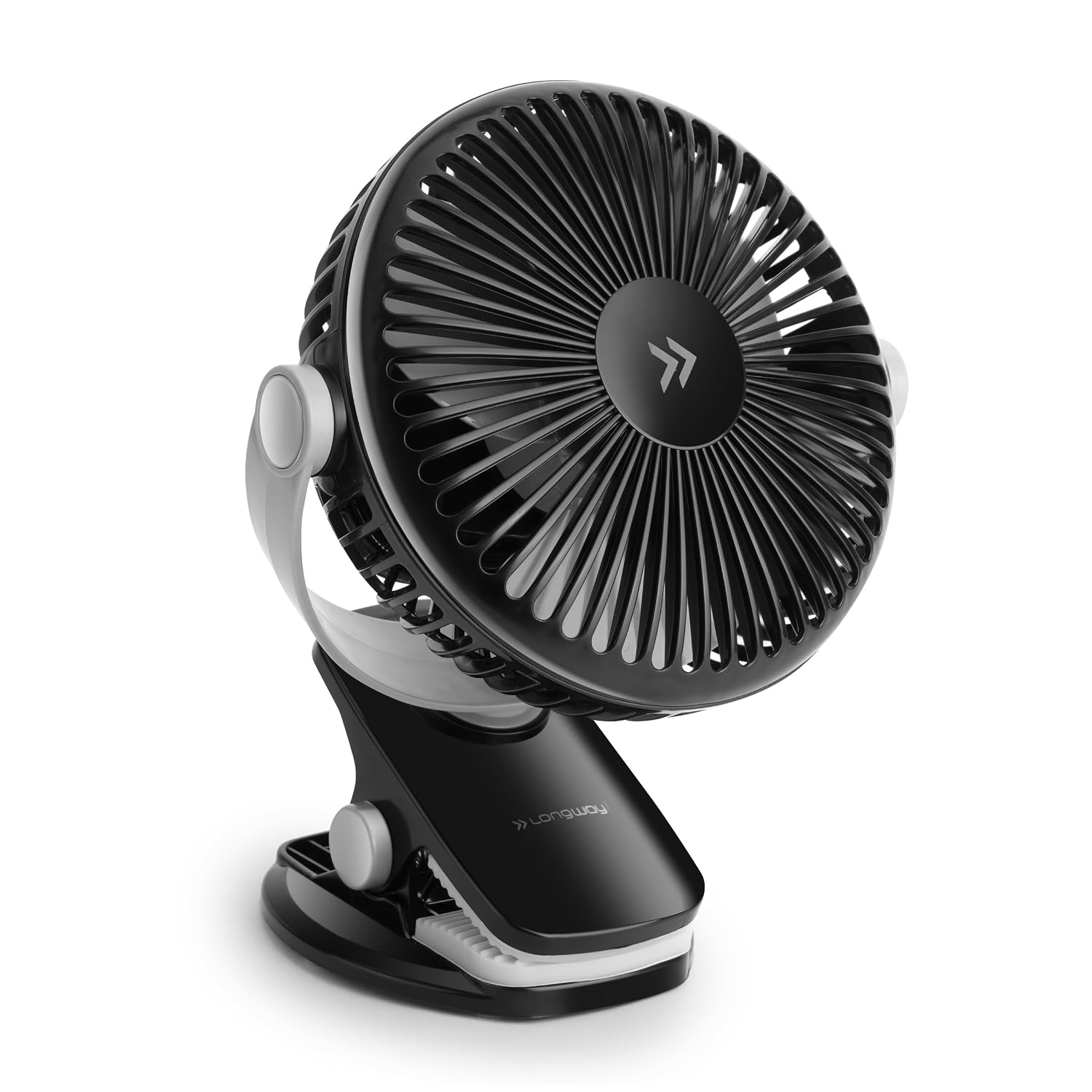 LONGWAY Clipzy Portable Rechargeable Clip Fan with 360° Rotation | 3 Speed Control