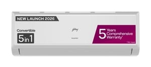 Godrej 2026 Model 1.4 Ton 3 Star Split Inverter with 5-in-1 convertible