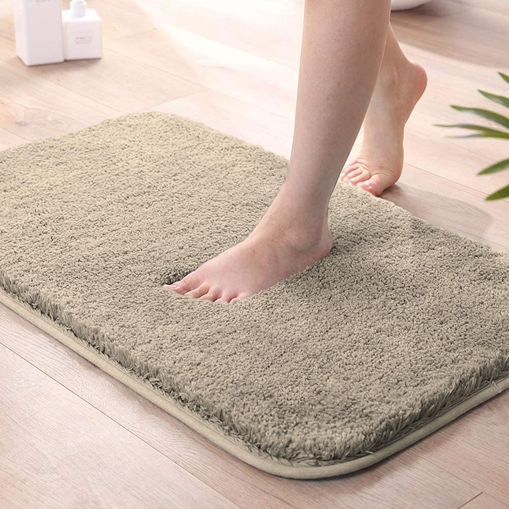 LUXE HOME INTERNATIONAL Microfiber Luxe Home Bath Mat Super Soft Non Slip Vegas Mats For Bathroom, Kitchen, Bedroom, And