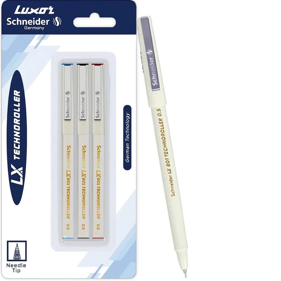 LUXOR Schneider LX Technoroller-801| 0.5 mm tip| German Technolog