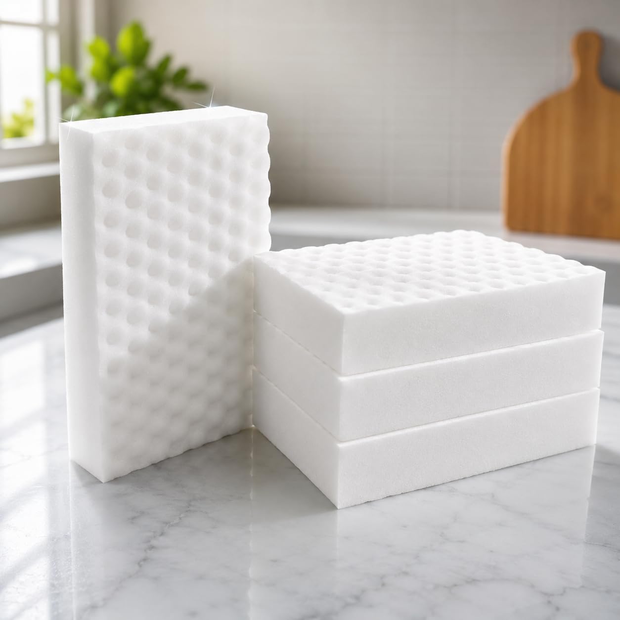 Magic Eraser Sponge for Wall - Premium Magic Sponge- Qty: 4