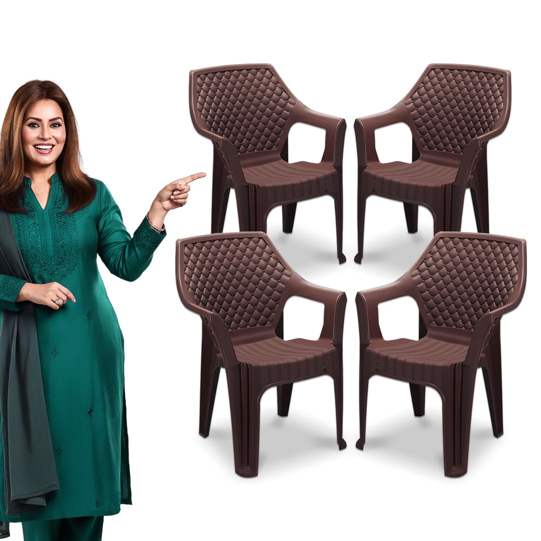 MAHARAJA Plastic Chair Set, Chair for Living Room, Home