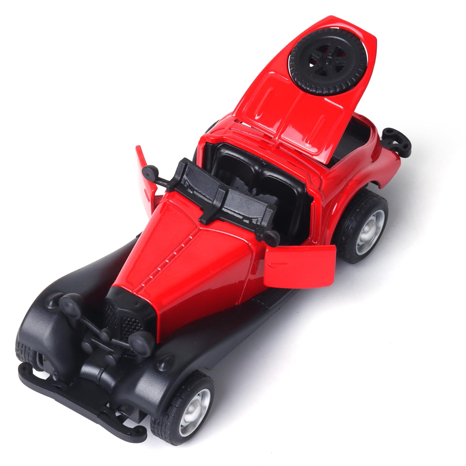 Metal Die-Cast Vintage Open-Top | 1:37 Scale | Collectible Model | Durable Metal Body | Miniature Toy Vehicle | Classic