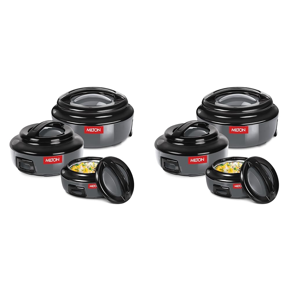 MILTON Ernesto Inner Stainless Steel Jr. Casserole Set of 3 pack of 2
