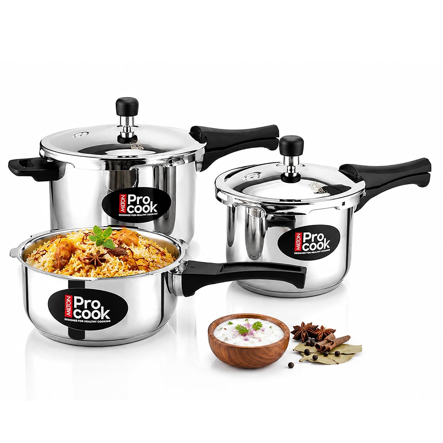 Milton Pro Cook 3-Layer Thick Triply Bottom