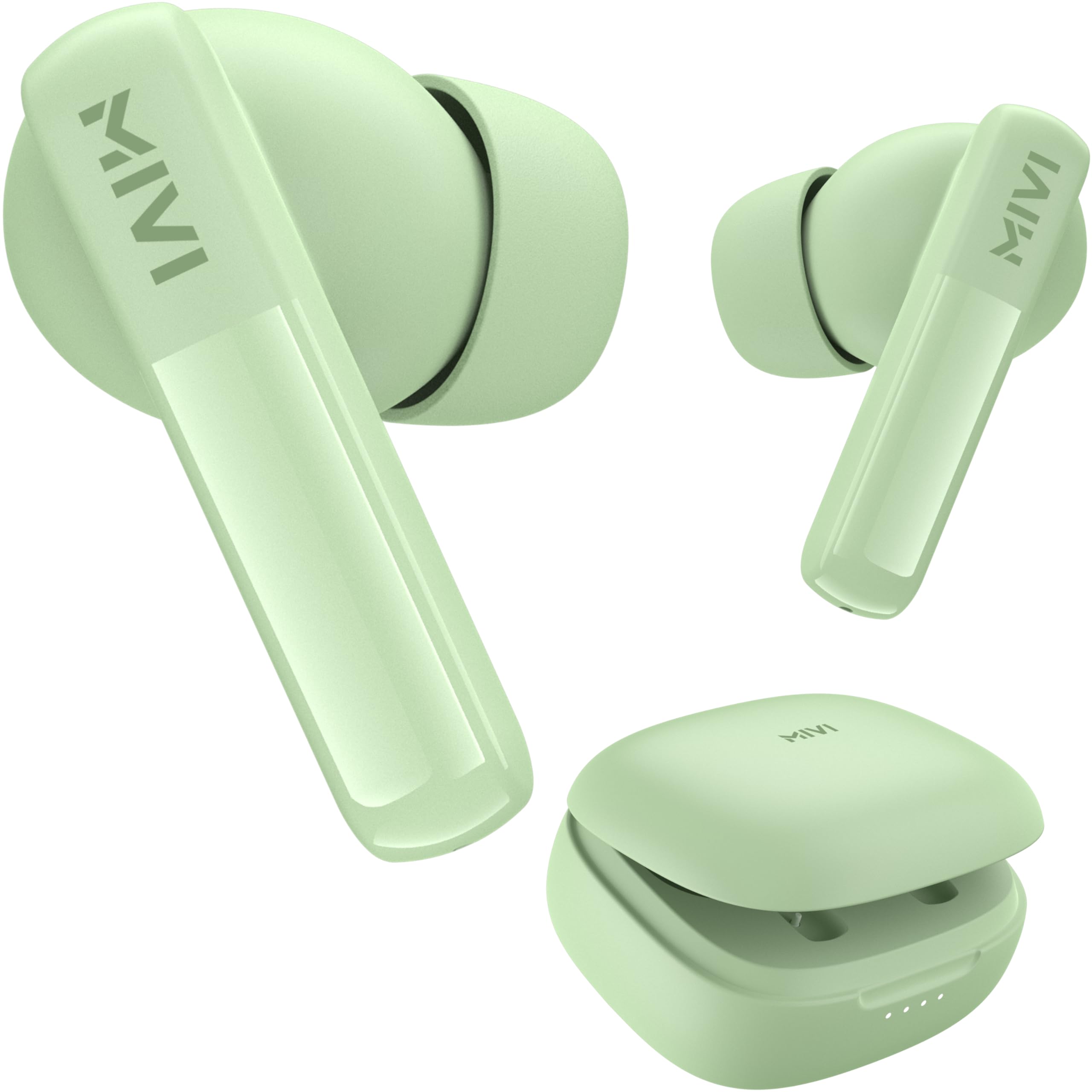 Mivi DuoPods Echo | AI-ENC Calls| IPX 4.0 Earphone Wireless | 13mm Drivers Earbuds | TWS Earphone Wireless with Bluetoot