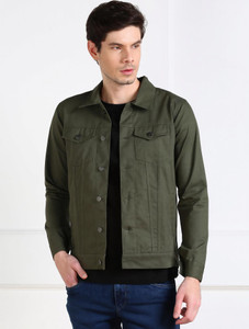 MONTREZ Men Washed Casual Jacket