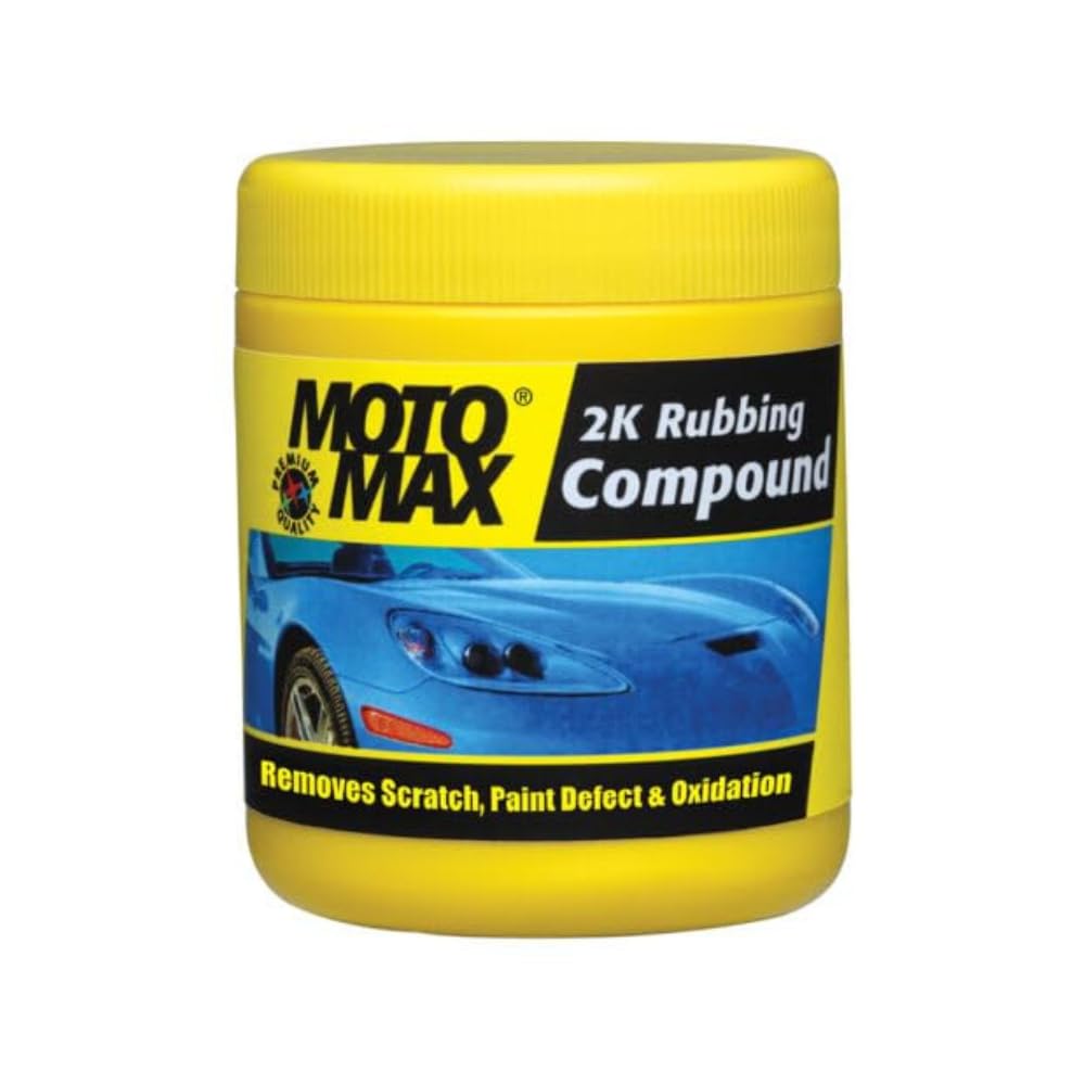 Motomax 2K Rubbing Compound 100g | Removes Minor Scratches, Swirl Marks, Paint defect and Oxidization from metal surface
