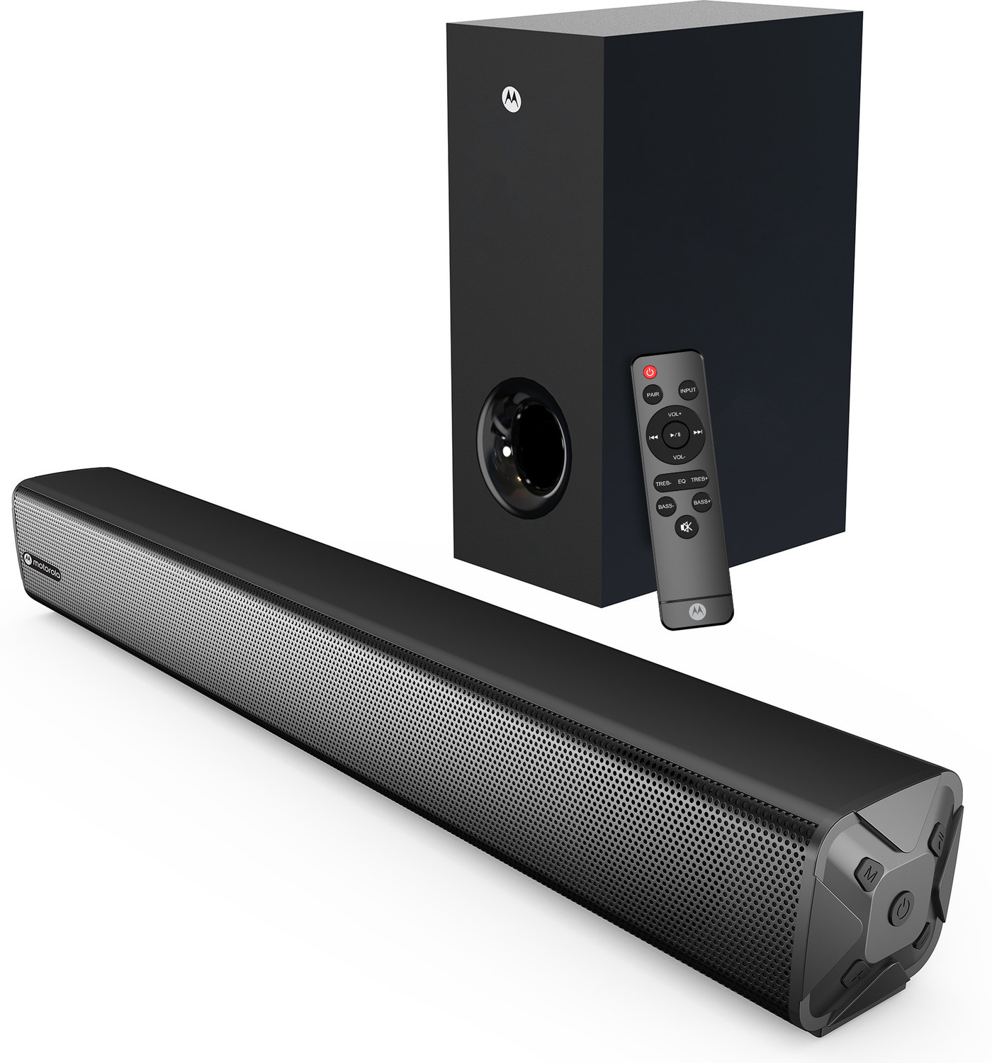 MOTOROLA AmphisoundX Vibe 120 W Bluetooth Soundbar (Black, 2.1 Channel)
