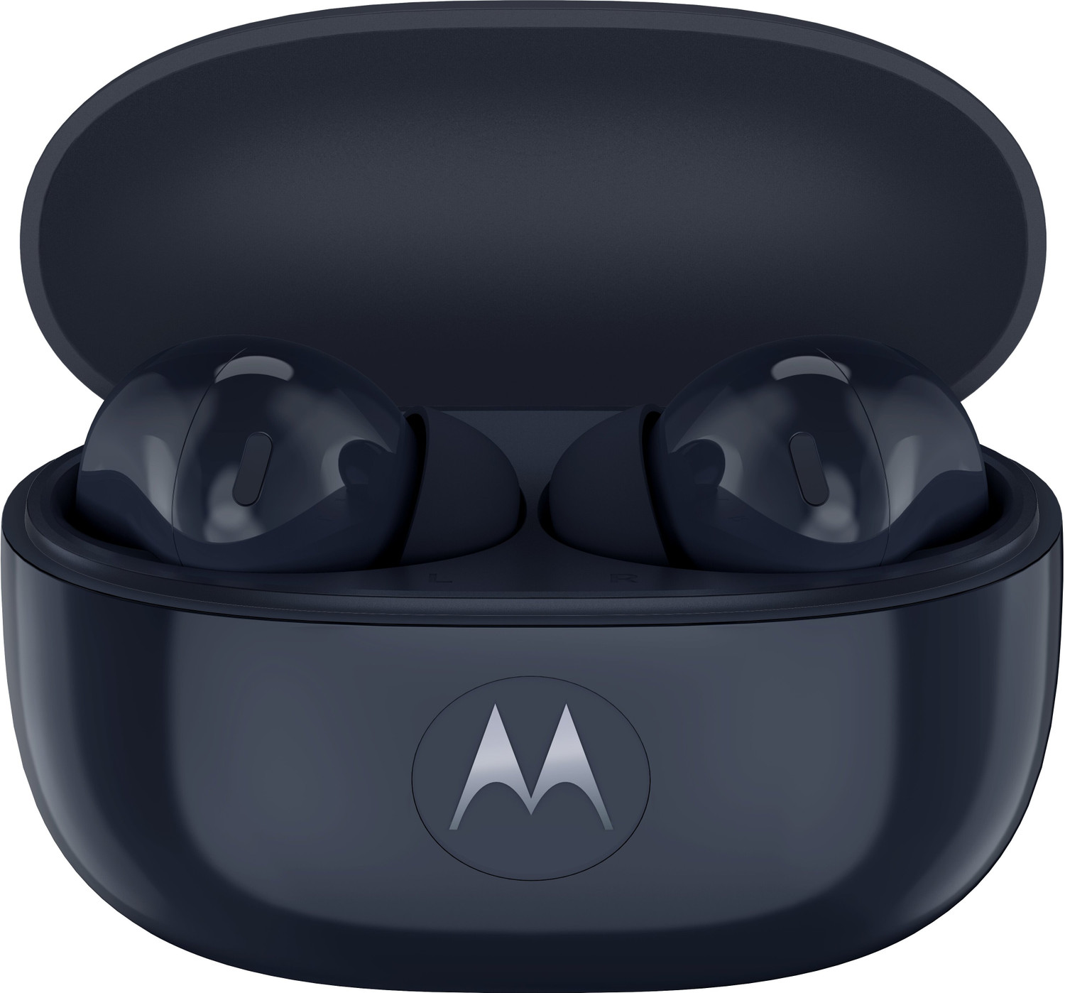 MOTOROLA Buds2 with 6mic 55dB ANC,11+6 mm Dual Drivers,IP54 Bluetooth Headset (PANTONE Carbon (Solid), True Wireless)