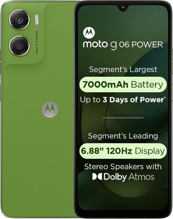MOTOROLA g06 power (Pantone Tendril, 64 GB) (4 GB RAM)