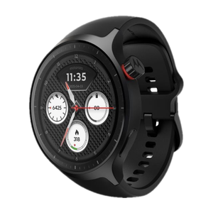 MOTOROLA Moto Watch 1.4" OLED, AOD, Dual band GPS, Powered by Polar, Android only Smartwatch (Pantone Volcanic Ash Band