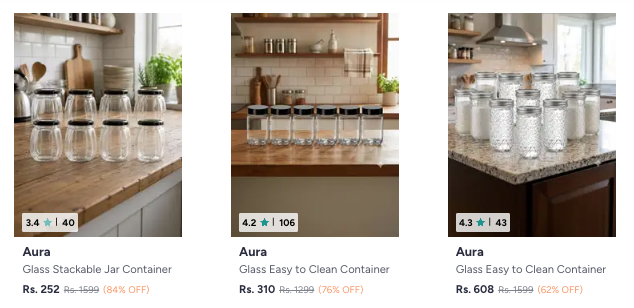 Myntra | Up to 85% Off on Makeup organisers, Water Bottles, Storage, Cups & Mugs