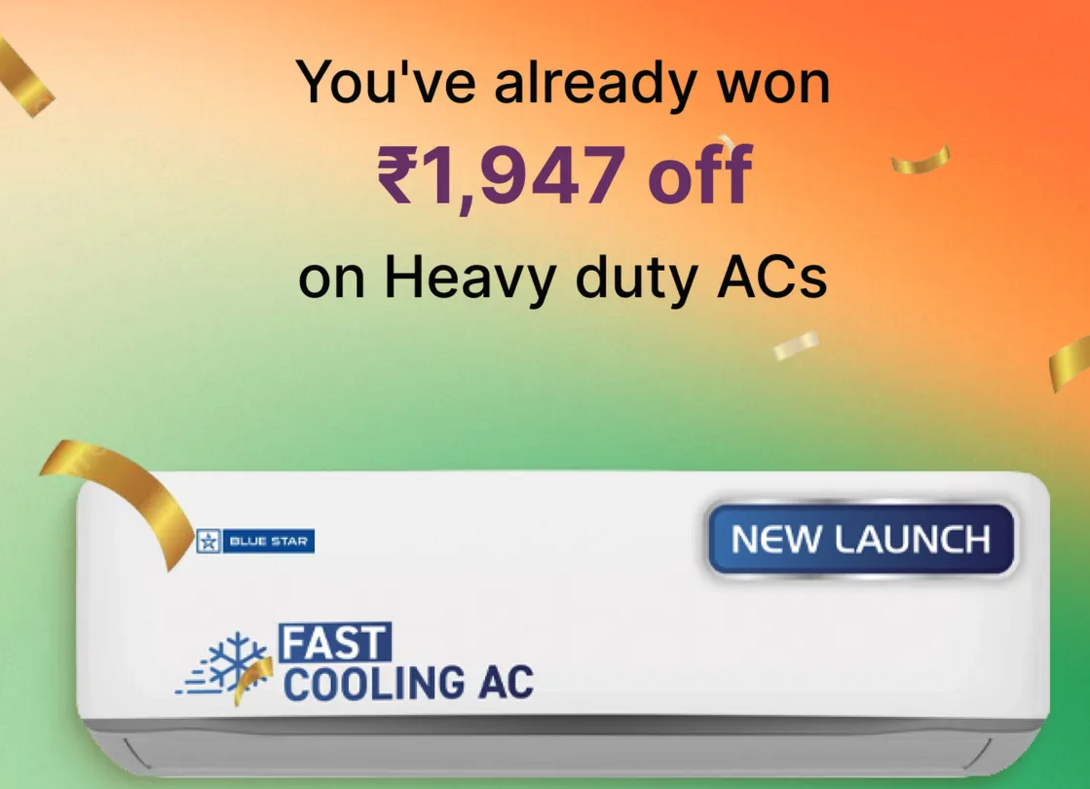 Mystery box Get Coupons worth Rs. 1947 on select appliances