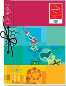 NAVNEET Youva Hard Bound Combined Laboratory Book 21x28.5 cm Regular Notebook 1 Ruled / 1 Plain 58 Pages (Multicolor, Pa