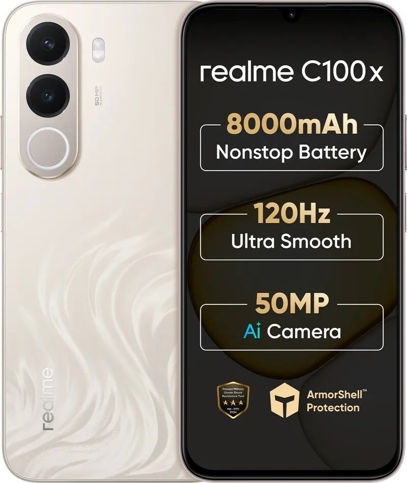New Launch. realme C100x (Golden Coast, 64 GB) (4 GB RAM)