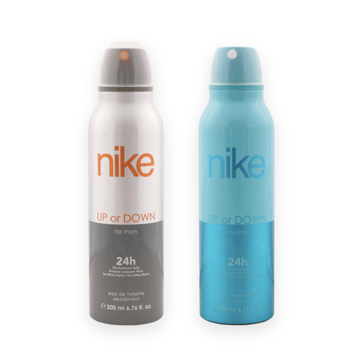 Nike Up and Down Deodorant Duo Set | Men & Women Deo Combo Pack |200ml Each (Pack of 2)