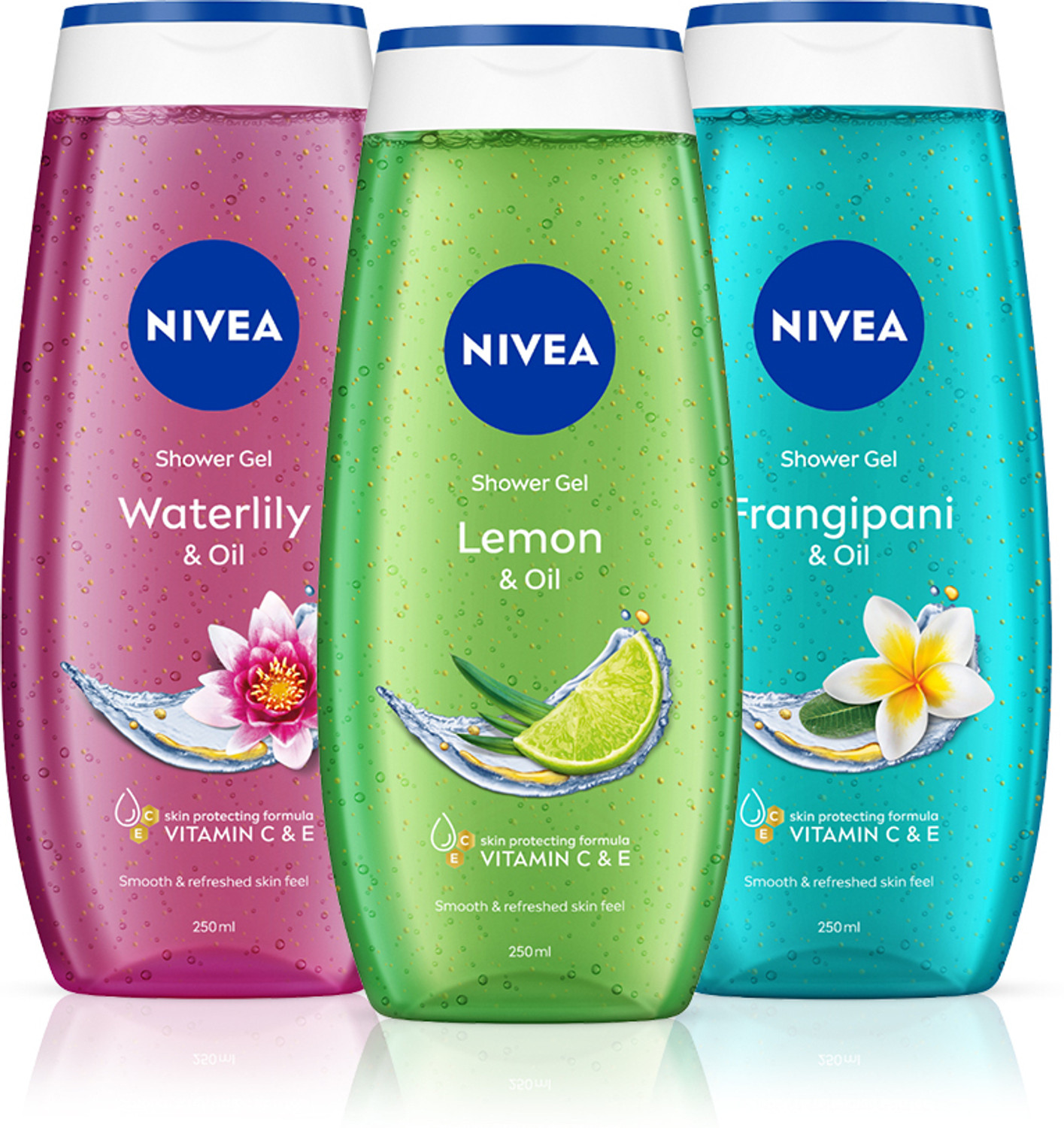 Nivea Water Lily Lemon Frangipani Body Wash on