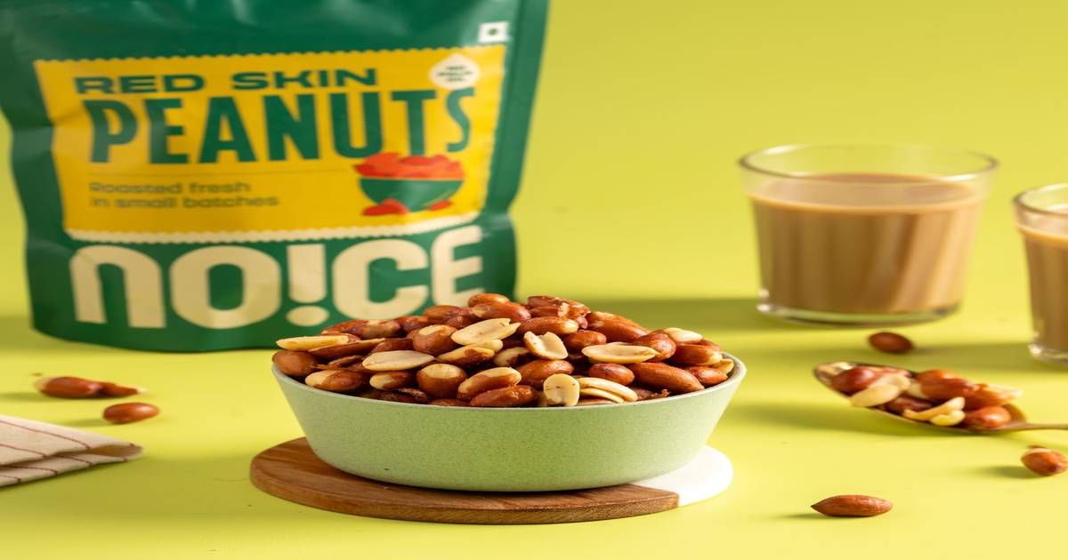 NOICE Red Skin Peanuts (No Palm Oil Snacks & Namkeen) 100g