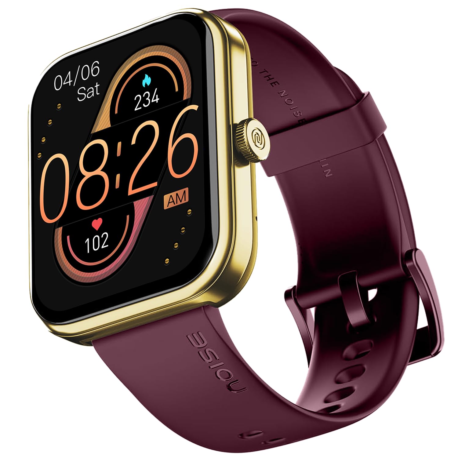 Noise ColorFit Pulse 3 with 1.96" Biggest Display Bluetooth Calling Smart Watch(Deep Wine)