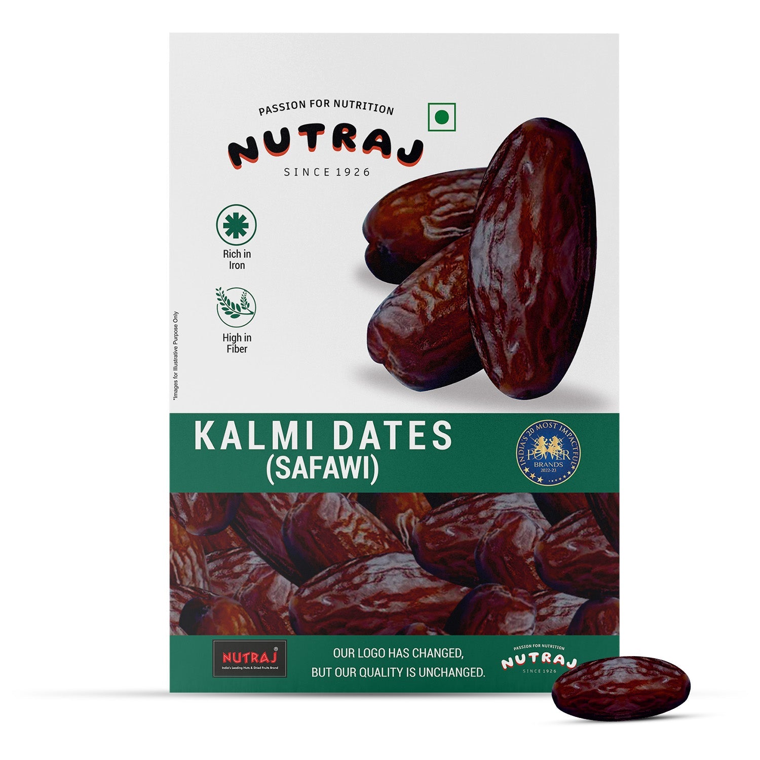 Nutraj Fresh Kalmi Dates (Khajur) - 500g Pouch