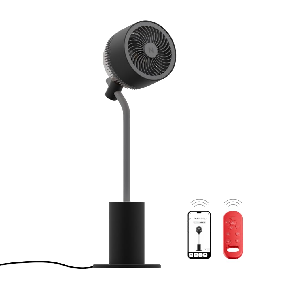 NUUK HALO v2 LINKD Smart 3D Air Circulator Fan | BLDC Motor | 12 Speed Modes | Horizontal + Vertical Oscillation | Mood