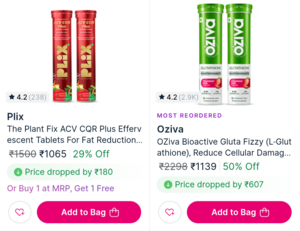 Nykaa: Buy 1 Get 1 Free on Wellness Products - Plix, Oziva, Mountainor & more