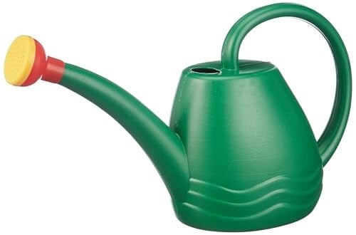 Ocean Mart Watering Can (Green 1.8 Litre) Plastic Green Water Can with Sprayer for Plants/Garden | Indoor Outdoor Wateri