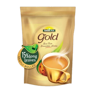 ON LIVESHOP NOW Tata Tea Gold Black Tea with Gently Rolled Aromatic Long Leaves Unflavoured Black Tea Pouch (750 g)