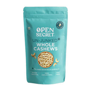 OPEN SECRET Premium Whole Kaju - High Protein Dry Fruit, Fasting