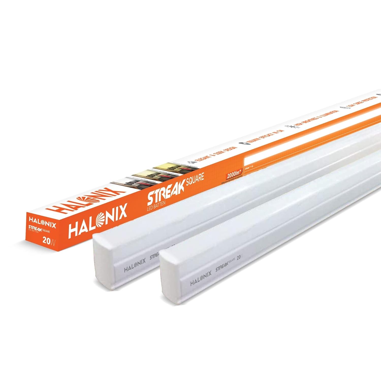 [Pack of 2] Halonix 20W LED Batten / Led Tubelight | 4-ft Tubelight
