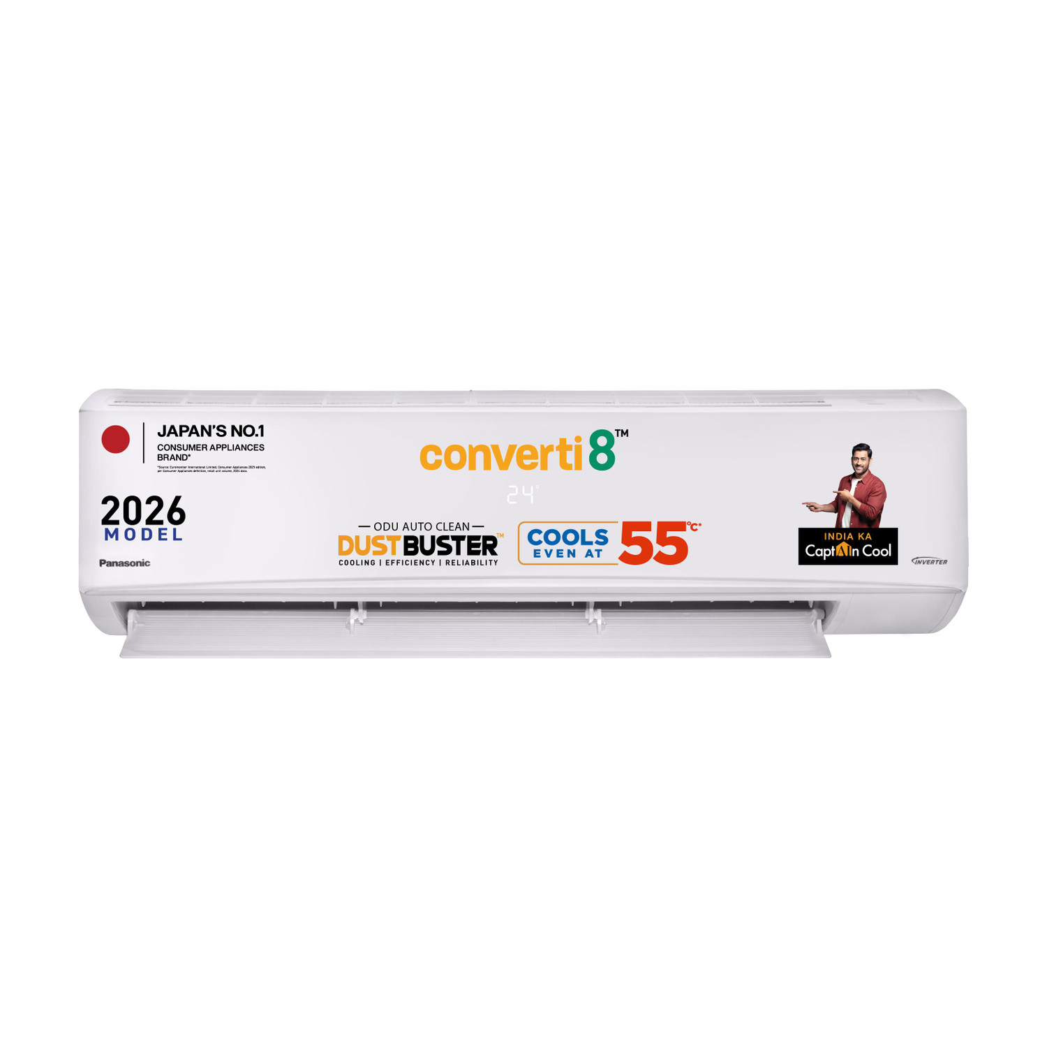 Panasonic 2026 Model 1.5 Ton 3 Star Split Inverter AC (CS-SU18BKY3T/CU-SU18BKY3T, White)