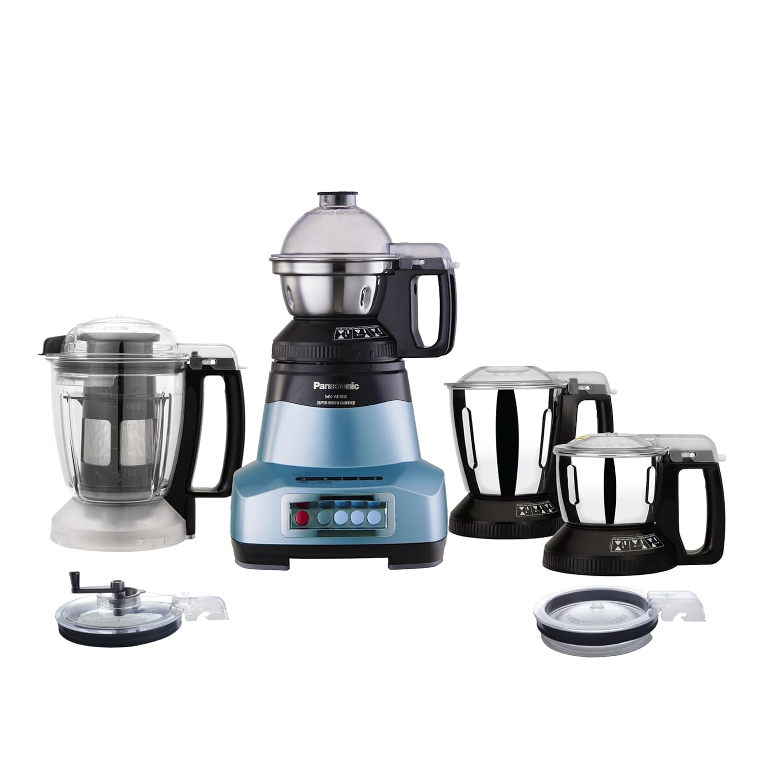 Panasonic Heavy Duty Mixer Grinder For Kitchen MX-AE486 Monster Series Powerful 2000W Motor |3 Stainless Steel Multipurp