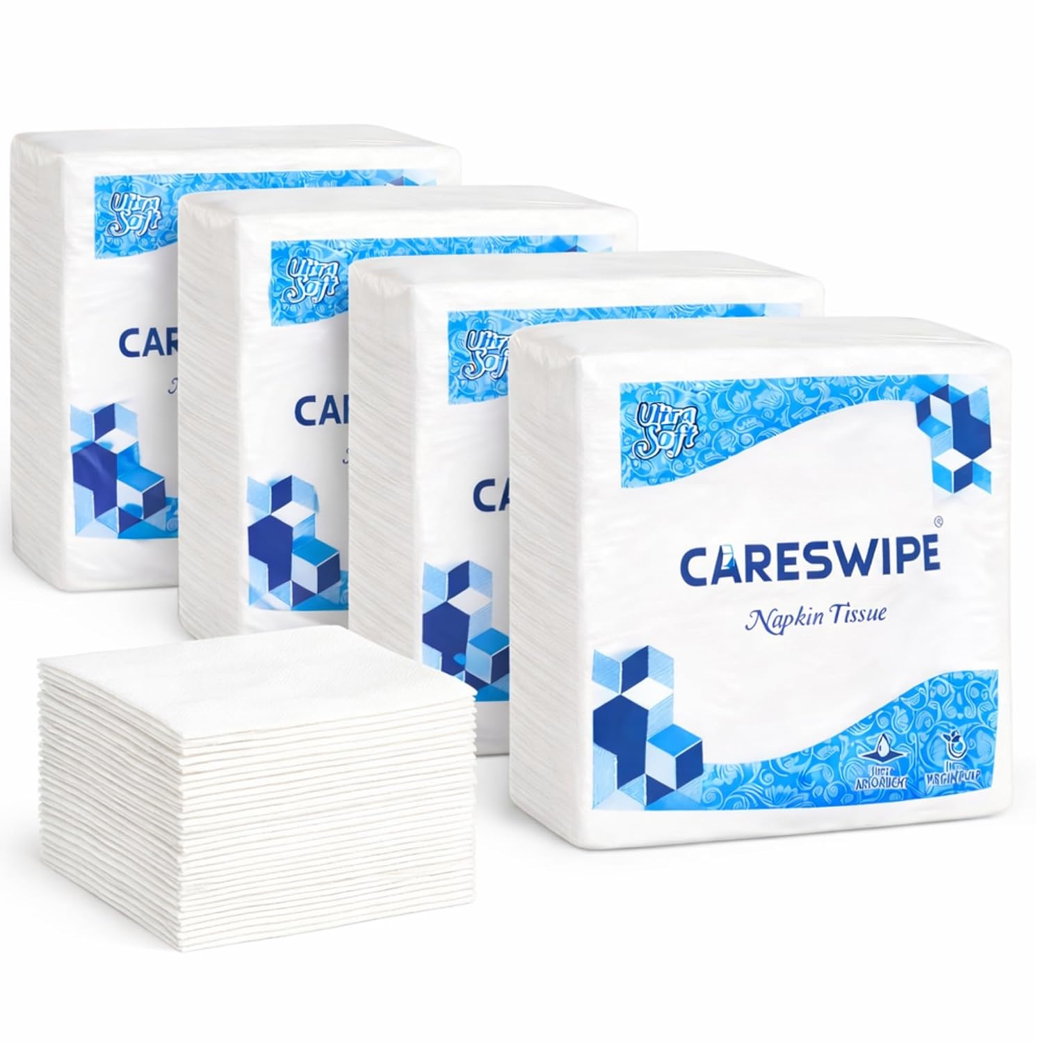 Paper Napkins for Home 400 Sheets | Soft & Absorbent Tissue Paper Napkin for Office, Restaurants, Travel & Daily Use | 1