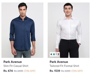 Park Avenue Cloths Up to 73% off + Extra 10% with Coupon