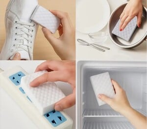 Pavnime Magic Eraser Cleaning Sponge for Kitchen, Bathroom, Walls, Shoes & More Scrub Sponge, Sponge Wipe (Large, Pack o