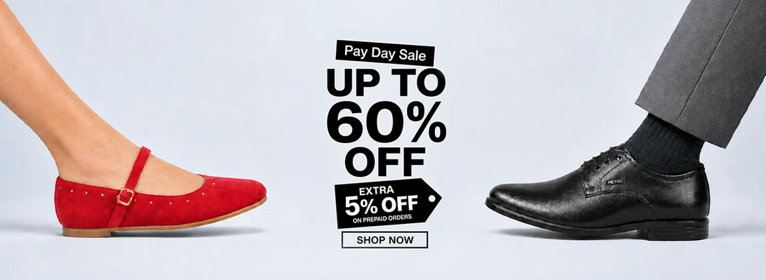 PAYDAY SALE | Upto 60% Off | Extra 5% Off on prepaid orders