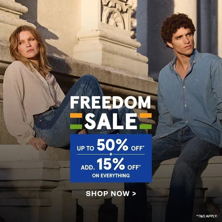 Pepe Jeans Freedom Sale | Upto 50% Off + Add. 15% OFF on all products