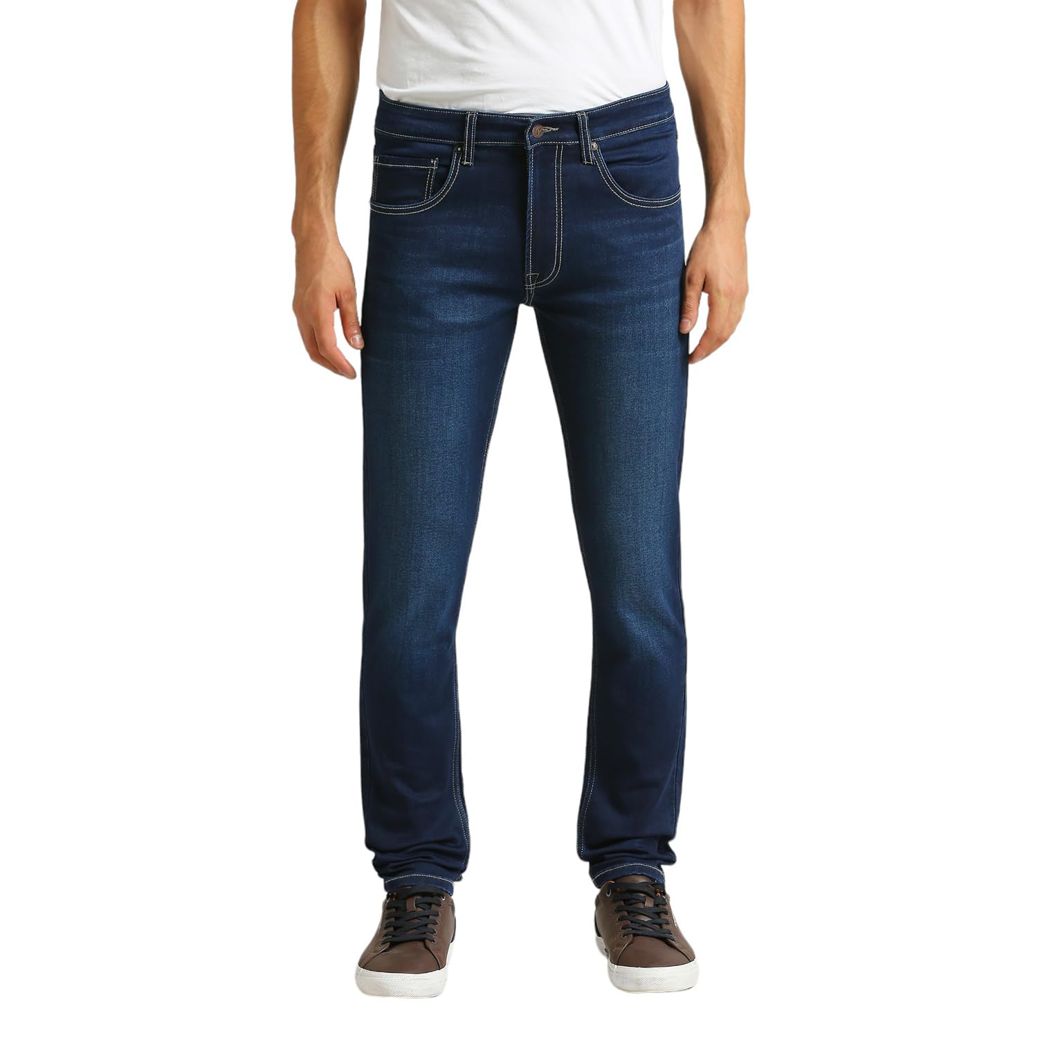 Pepe Jeans Men's Regular Fit Mid Rise Jeans