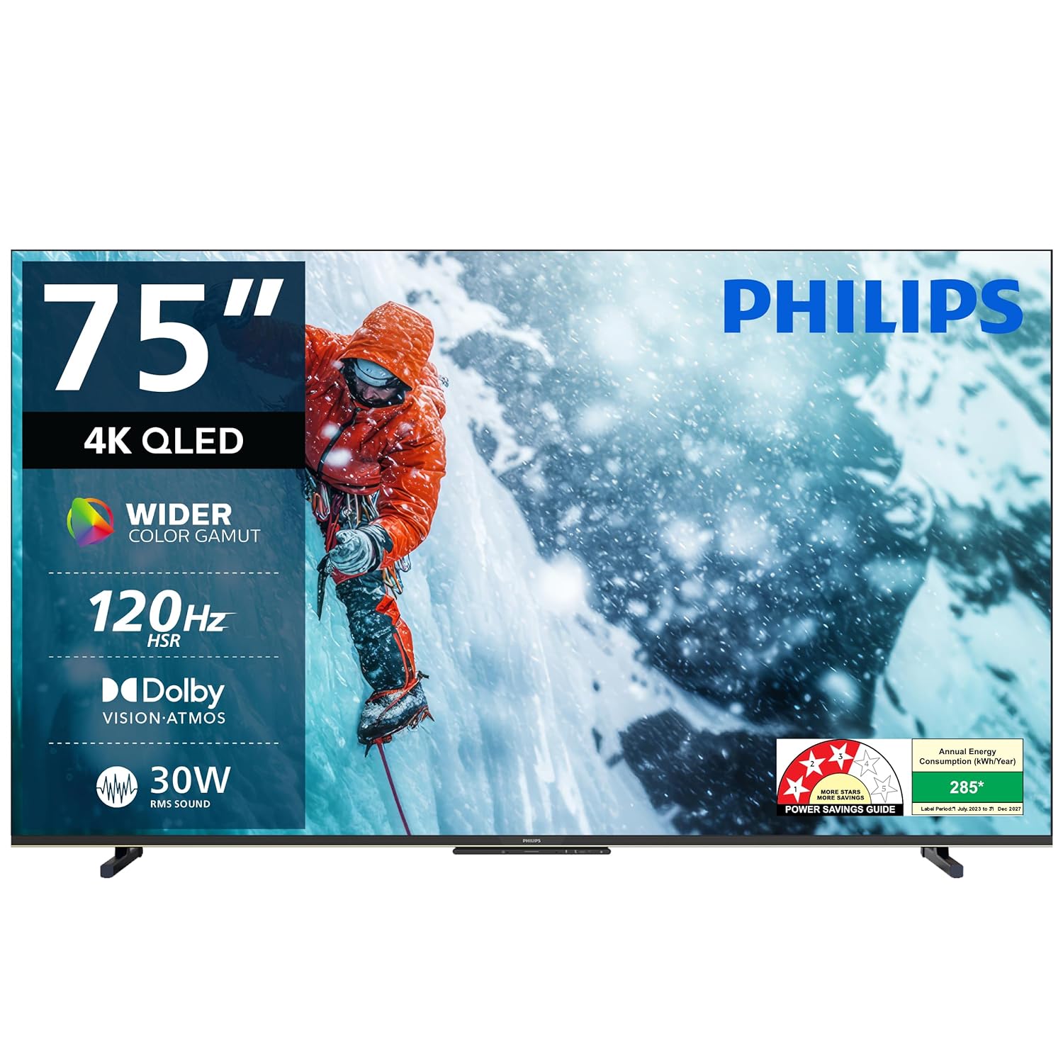 PHILIPS 190 cm (75 inch) 8100 Series 4K Ultra HD Smart QLED Google TV 75PQT8100/94